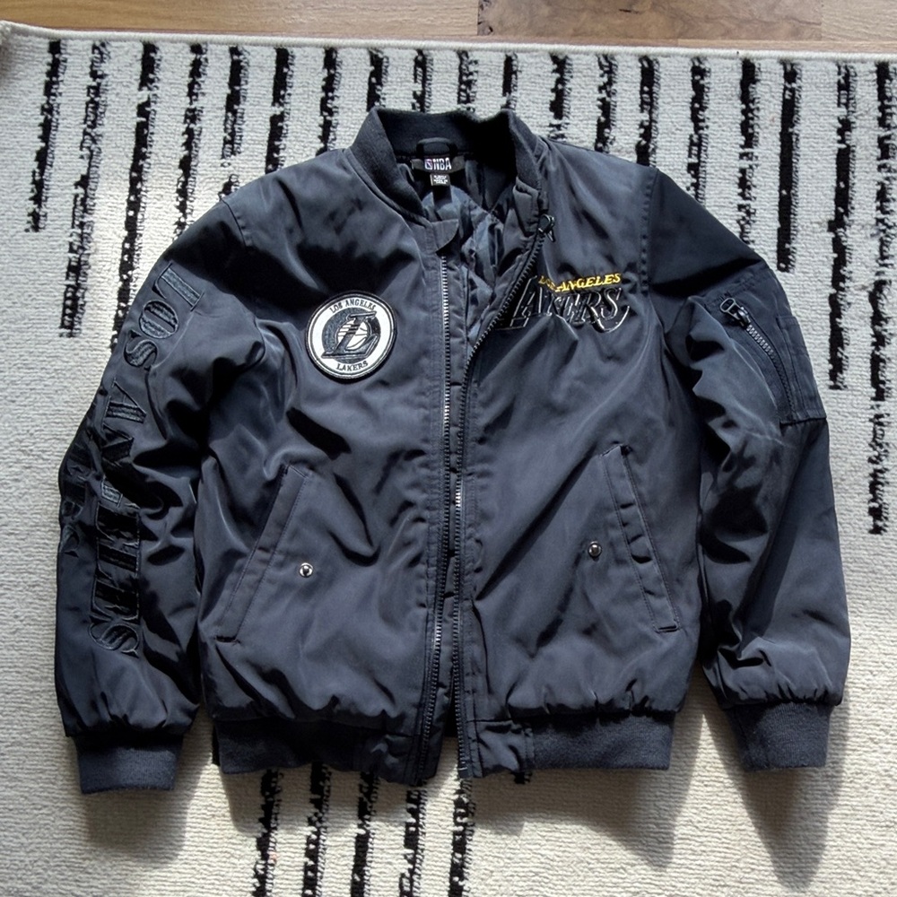 Boys size 9-10 NBA Lakers  Bomber Jacket